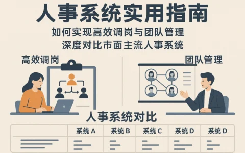 人事系统实用指南：如何实现高效调岗与团队管理，深度对比市面主流人事系统