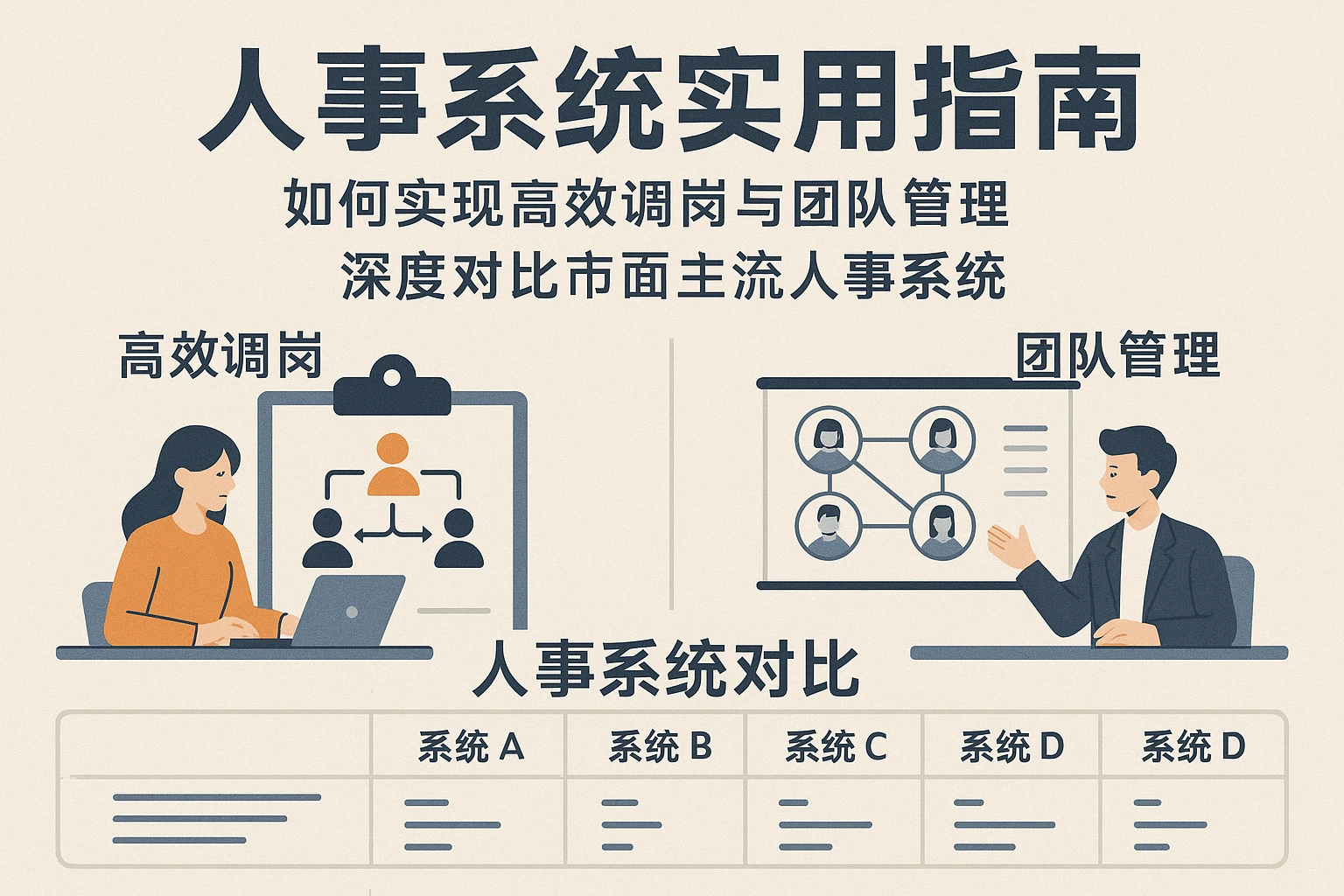 人事系统实用指南：如何实现高效调岗与团队管理，深度对比市面主流人事系统