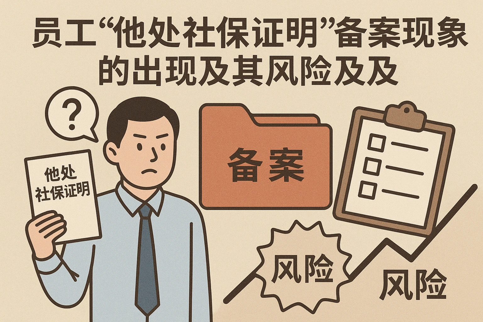 员工“他处社保证明”备案现象的出现及其风险