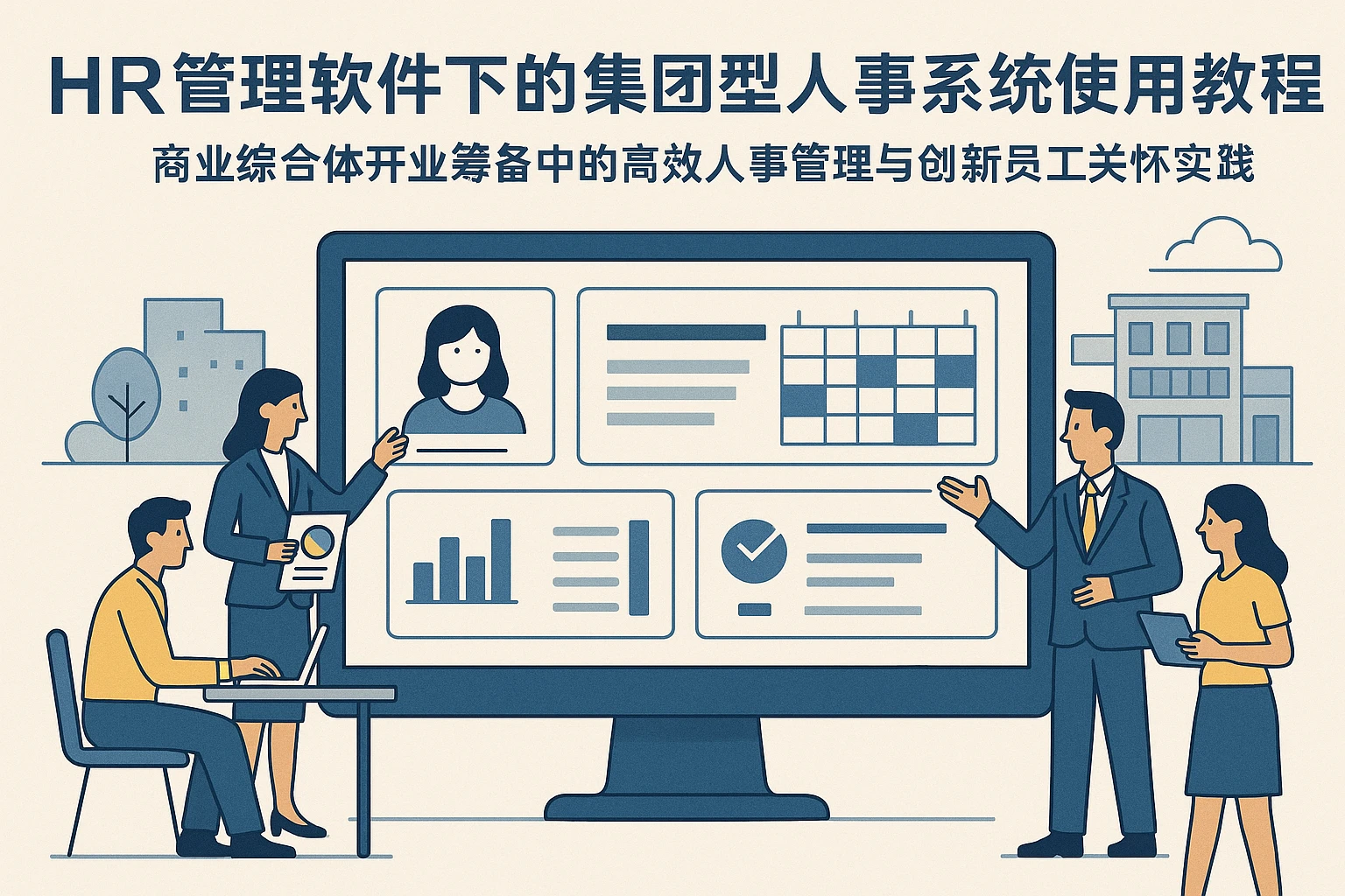 HR管理软件下的集团型人事系统使用教程：商业综合体开业筹备中的高效人事管理与创新员工关怀实践