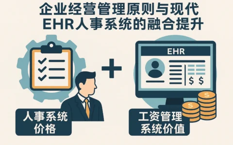 企业经营管理原则与现代EHR人事系统的融合提升——人事系统价格与工资管理系统价值解析