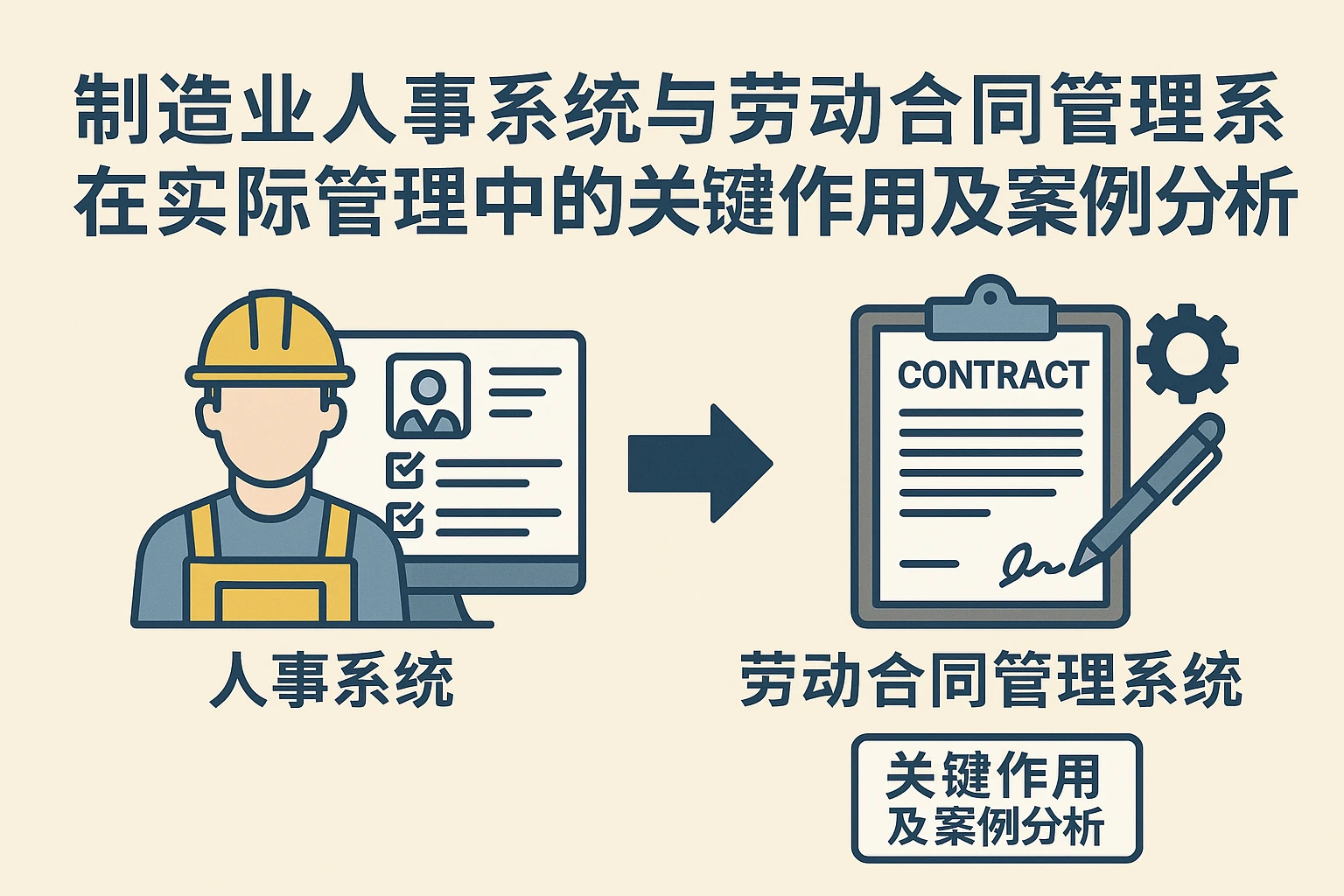 制造业人事系统与劳动合同管理系统在实际管理中的关键作用及案例分析