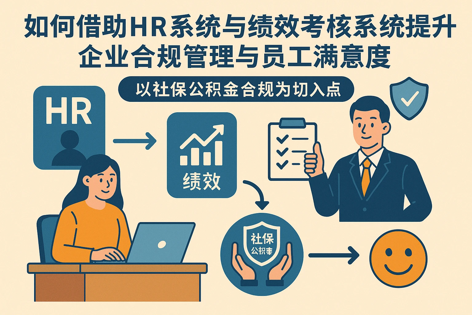 如何借助HR系统与绩效考核系统提升企业合规管理与员工满意度——以社保公积金合规为切入点