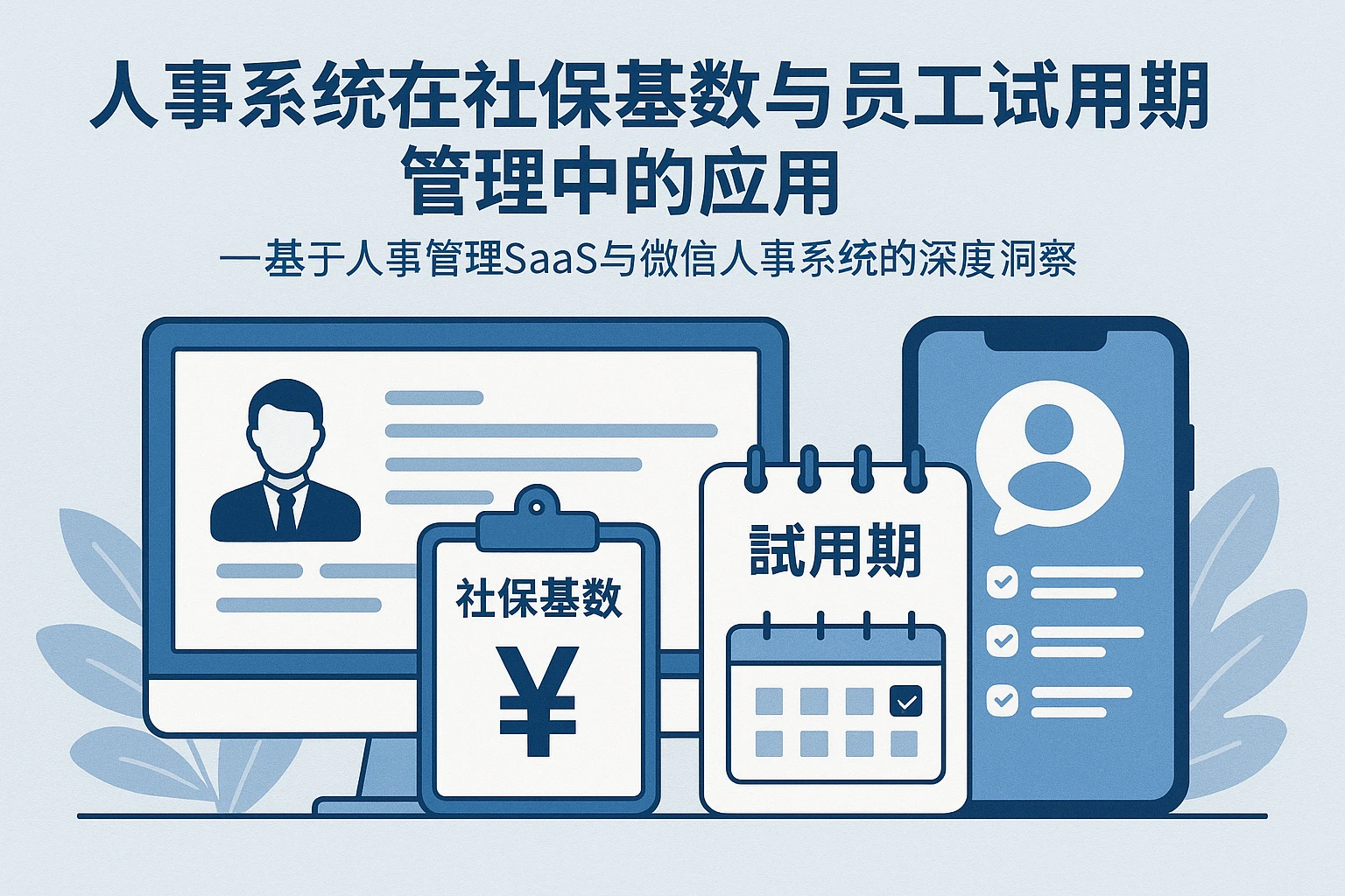 人事系统在社保基数与员工试用期管理中的应用——基于人事管理SaaS与微信人事系统的深度洞察