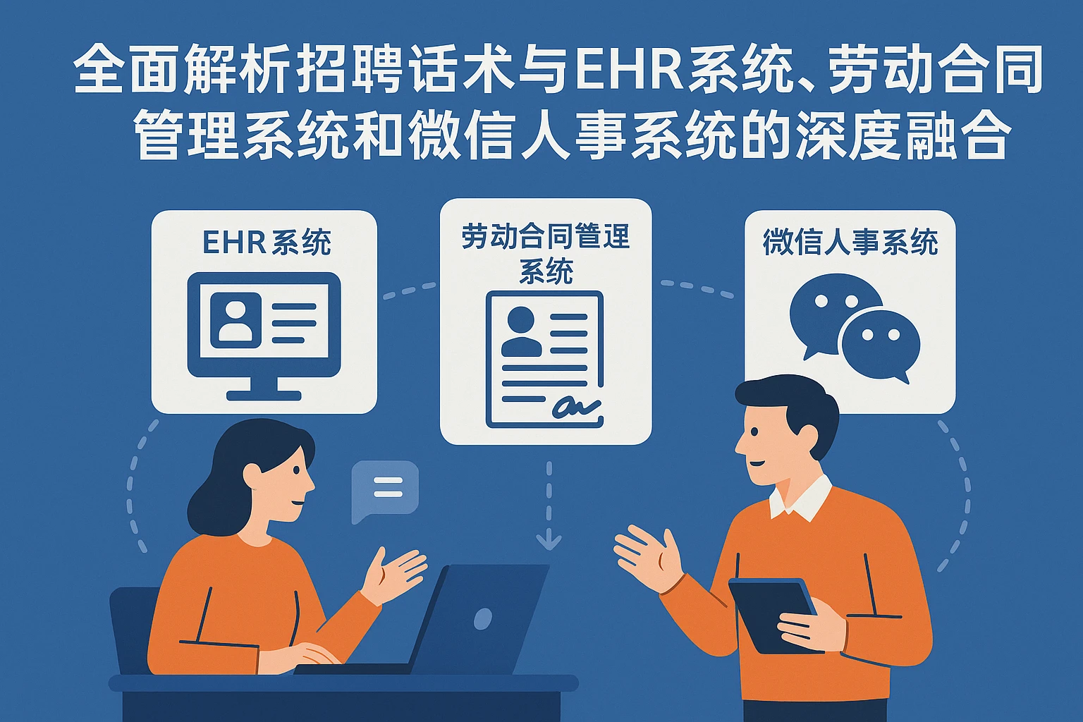 全面解析招聘话术与EHR系统、劳动合同管理系统和微信人事系统的深度融合