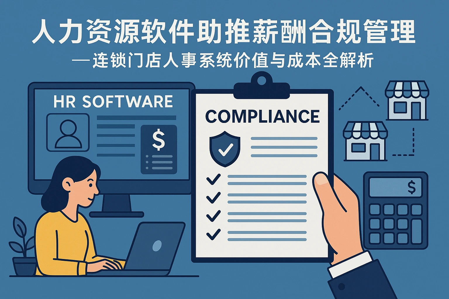 人力资源软件助推薪酬合规管理——连锁门店人事系统价值与成本全解析