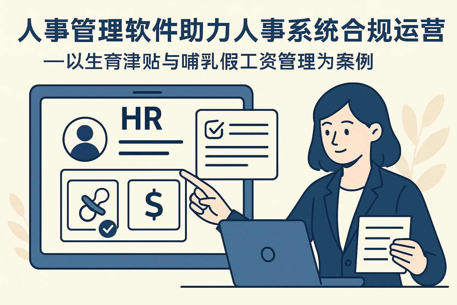 人事管理软件助力人事系统合规运营——以生育津贴与哺乳假工资管理为案例
