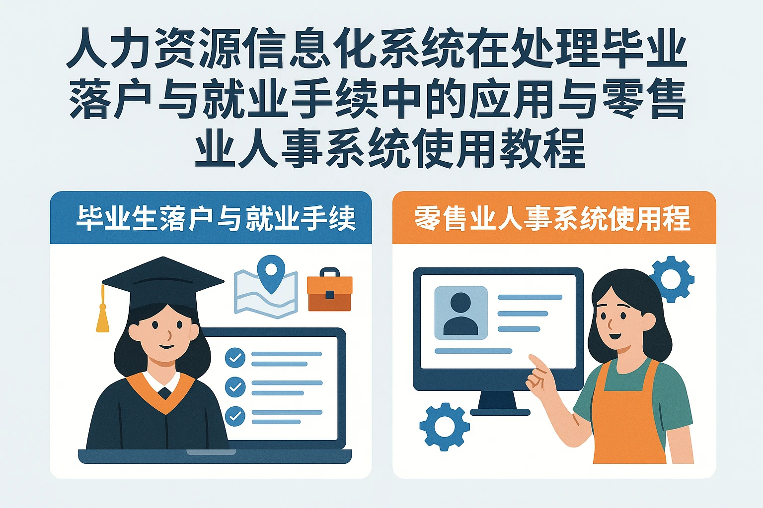 人力资源信息化系统在处理毕业生落户与就业手续中的应用与零售业人事系统使用教程