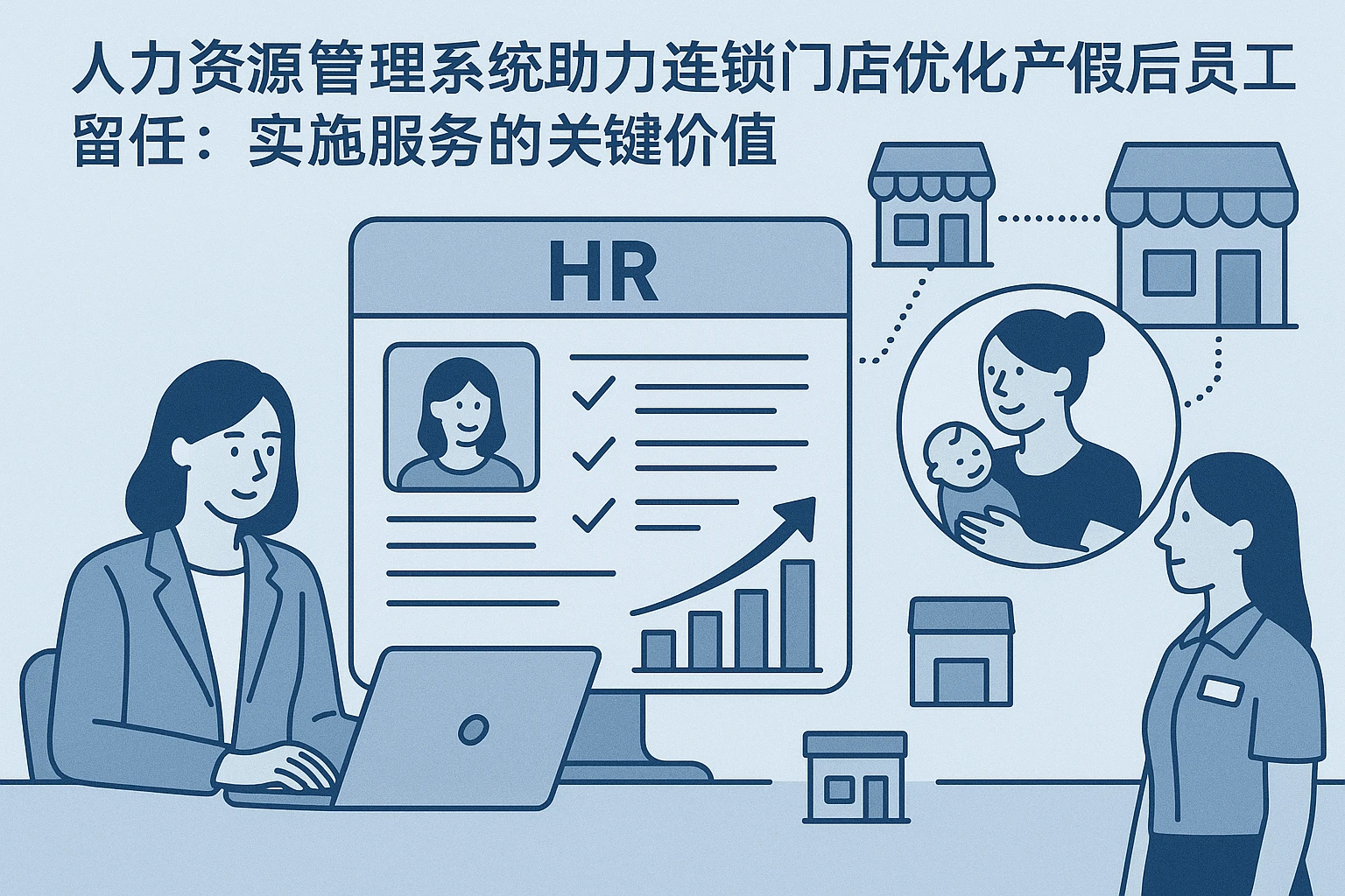 人力资源管理系统助力连锁门店优化产假后员工留任：实施服务的关键价值