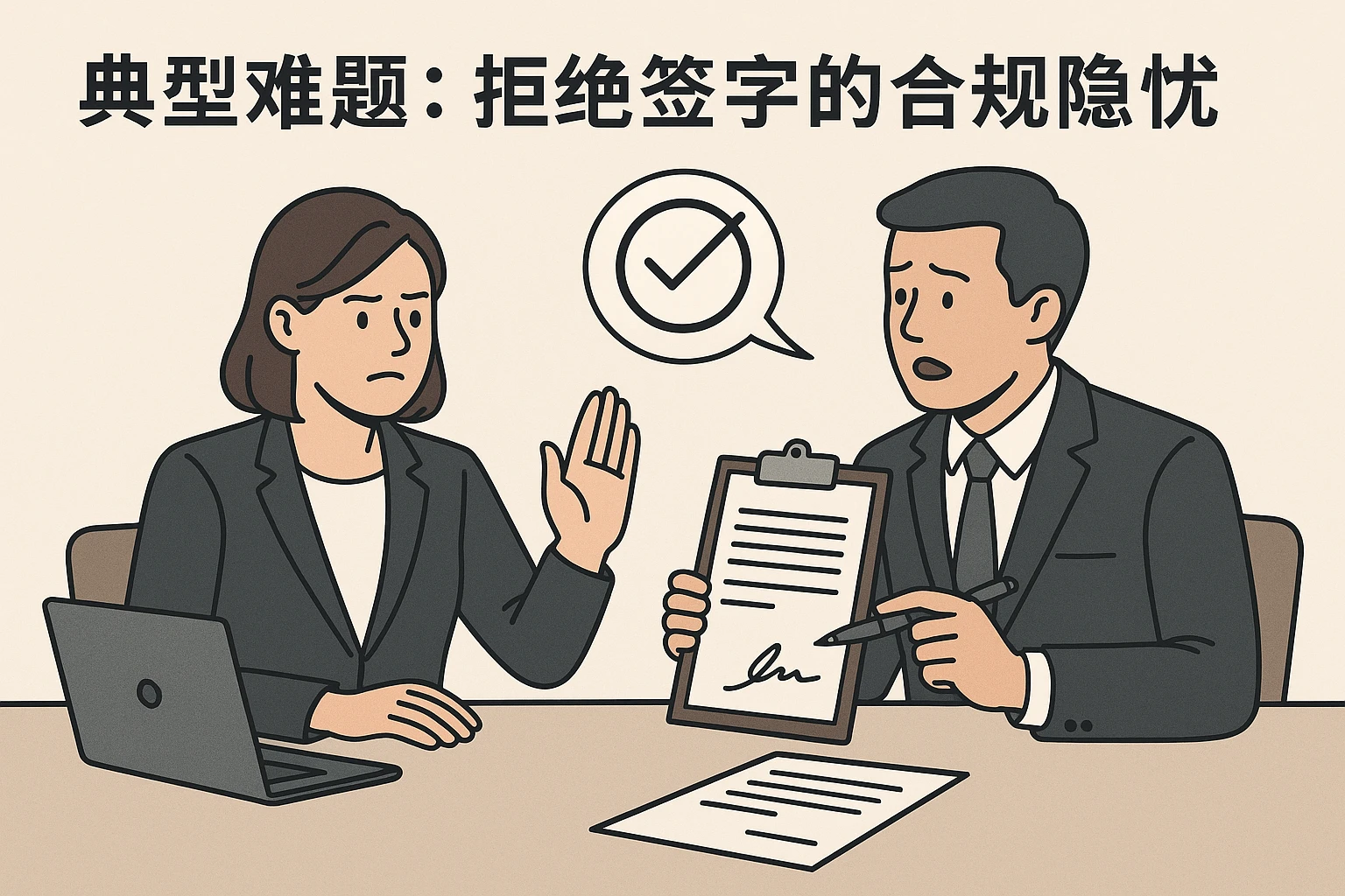 典型难题：拒绝签字的合规隐忧