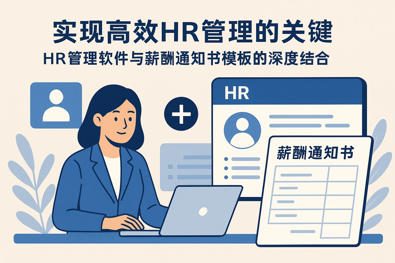 实现高效HR管理的关键——HR管理软件与薪酬通知书模板的深度结合
