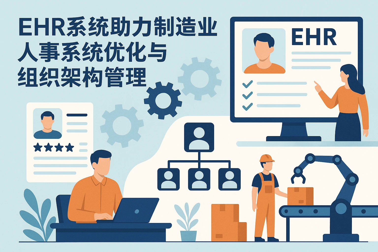 EHR系统助力制造业人事系统优化与组织架构管理