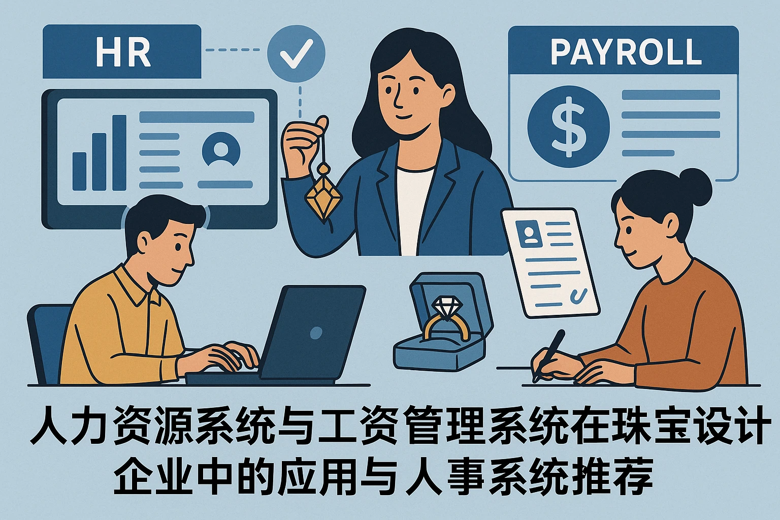 人力资源系统与工资管理系统在珠宝设计企业中的应用与人事系统推荐