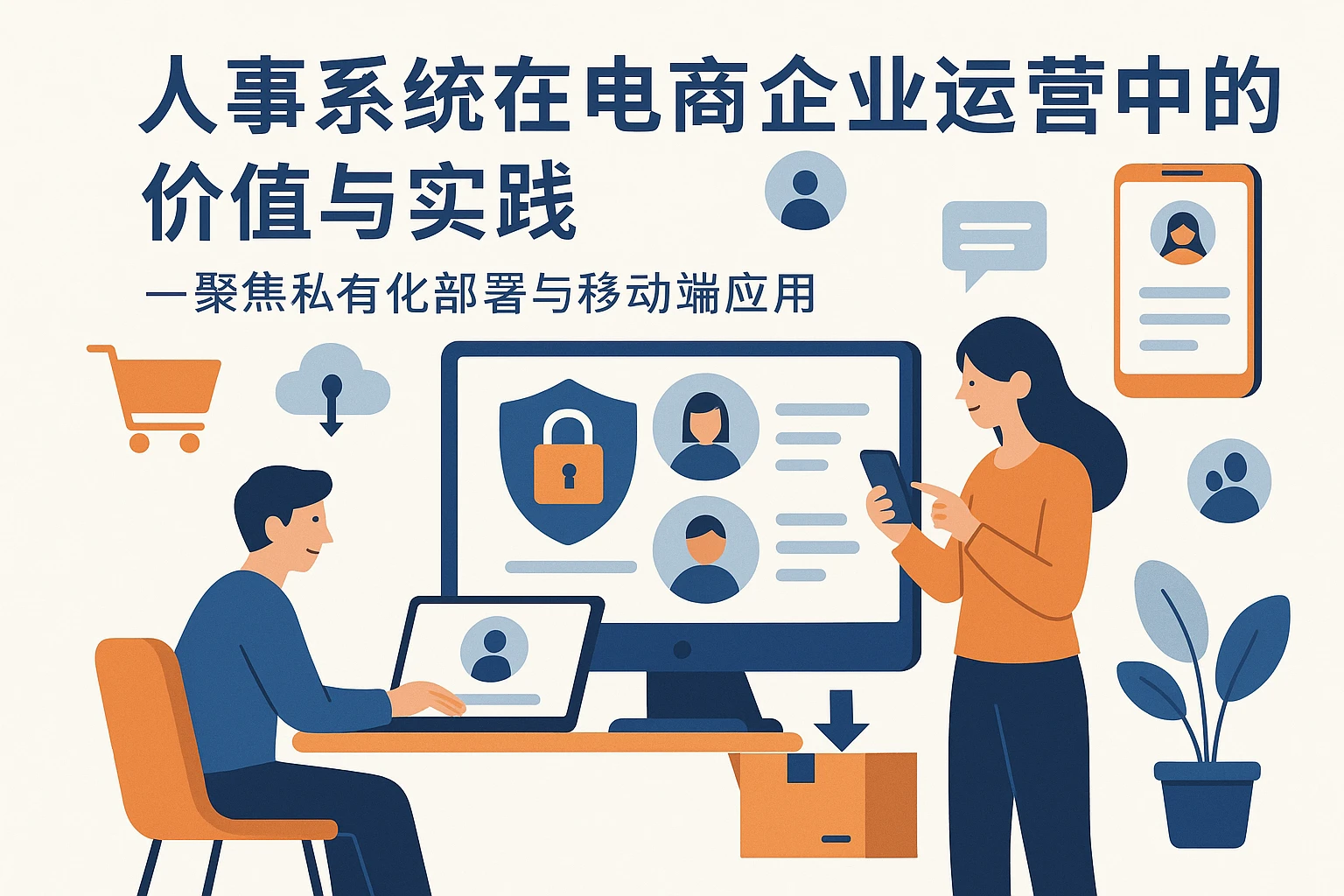 人事系统在电商企业运营中的价值与实践——聚焦私有化部署与移动端应用