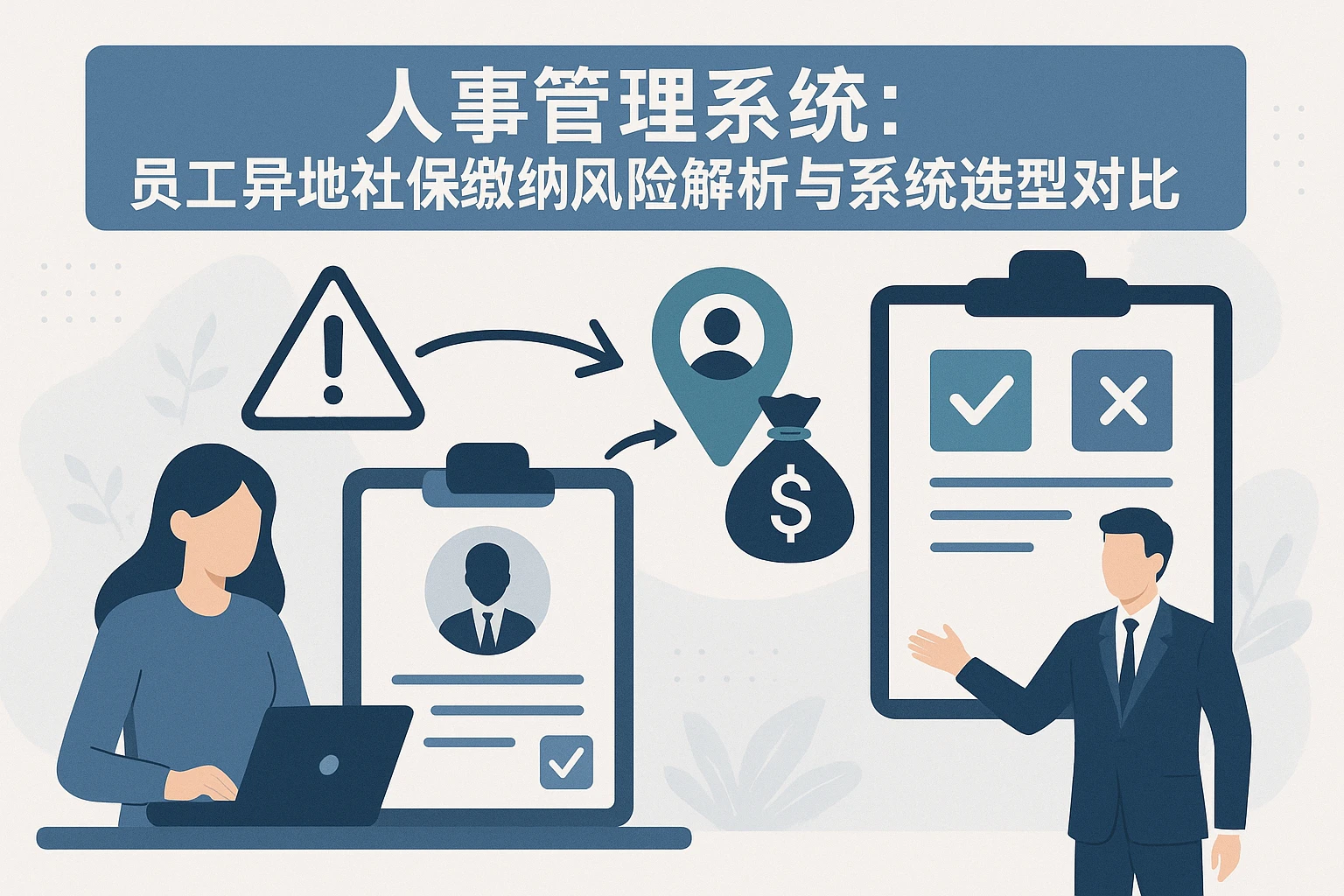 人事管理系统：员工异地社保缴纳风险解析与系统选型对比