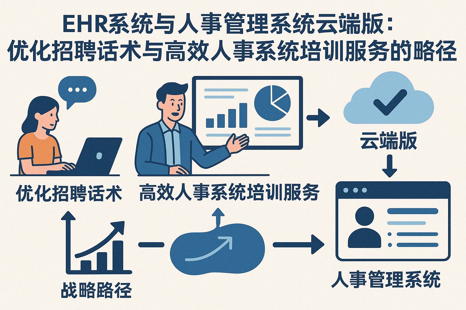 EHR系统与人事管理系统云端版：优化招聘话术与高效人事系统培训服务的战略路径