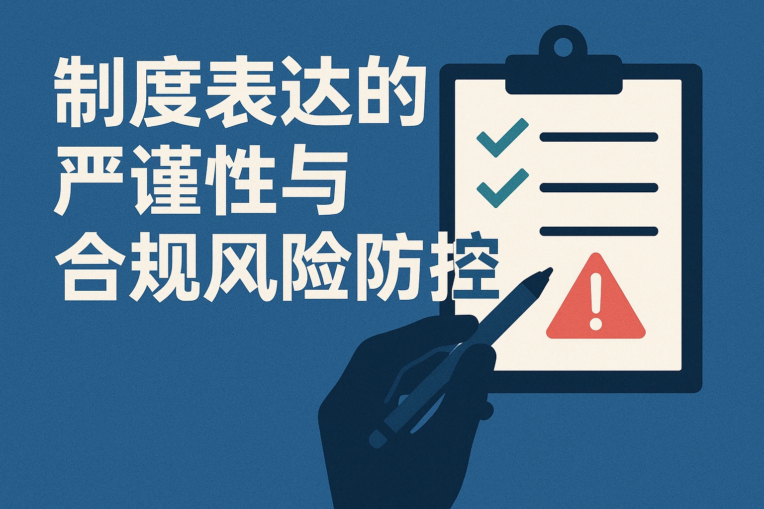 制度表达的严谨性与合规风险防控