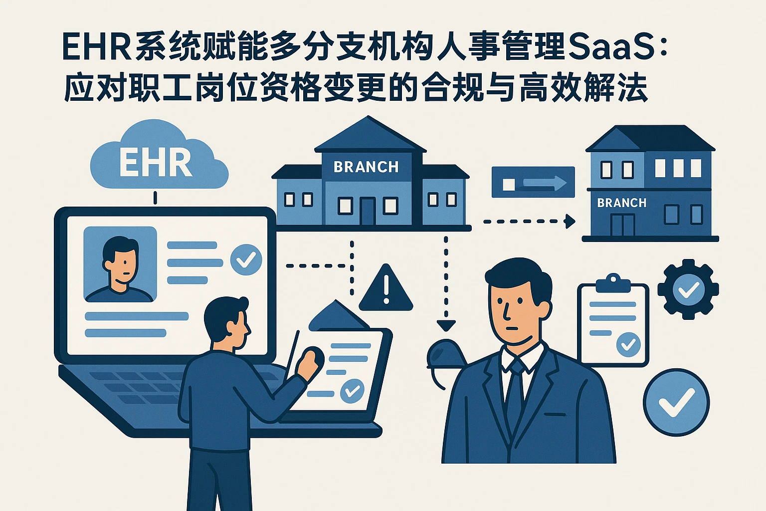 EHR系统赋能多分支机构人事管理SaaS：应对职工岗位资格变更的合规与高效解法