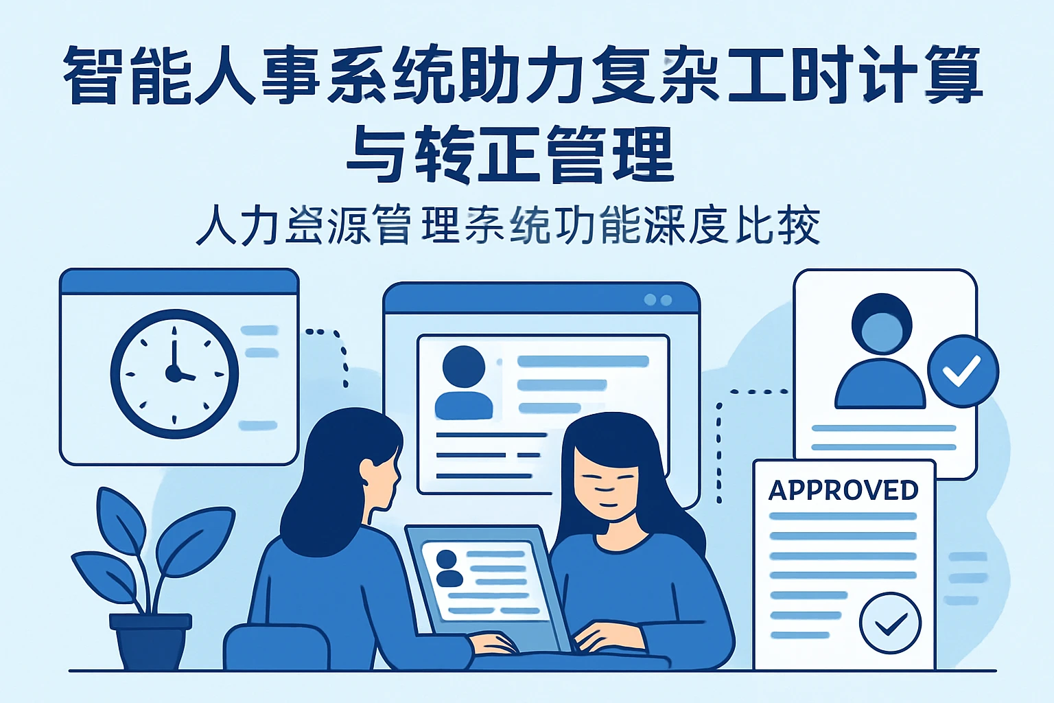 智能人事系统助力复杂工时计算与转正管理——人力资源管理系统功能深度比较