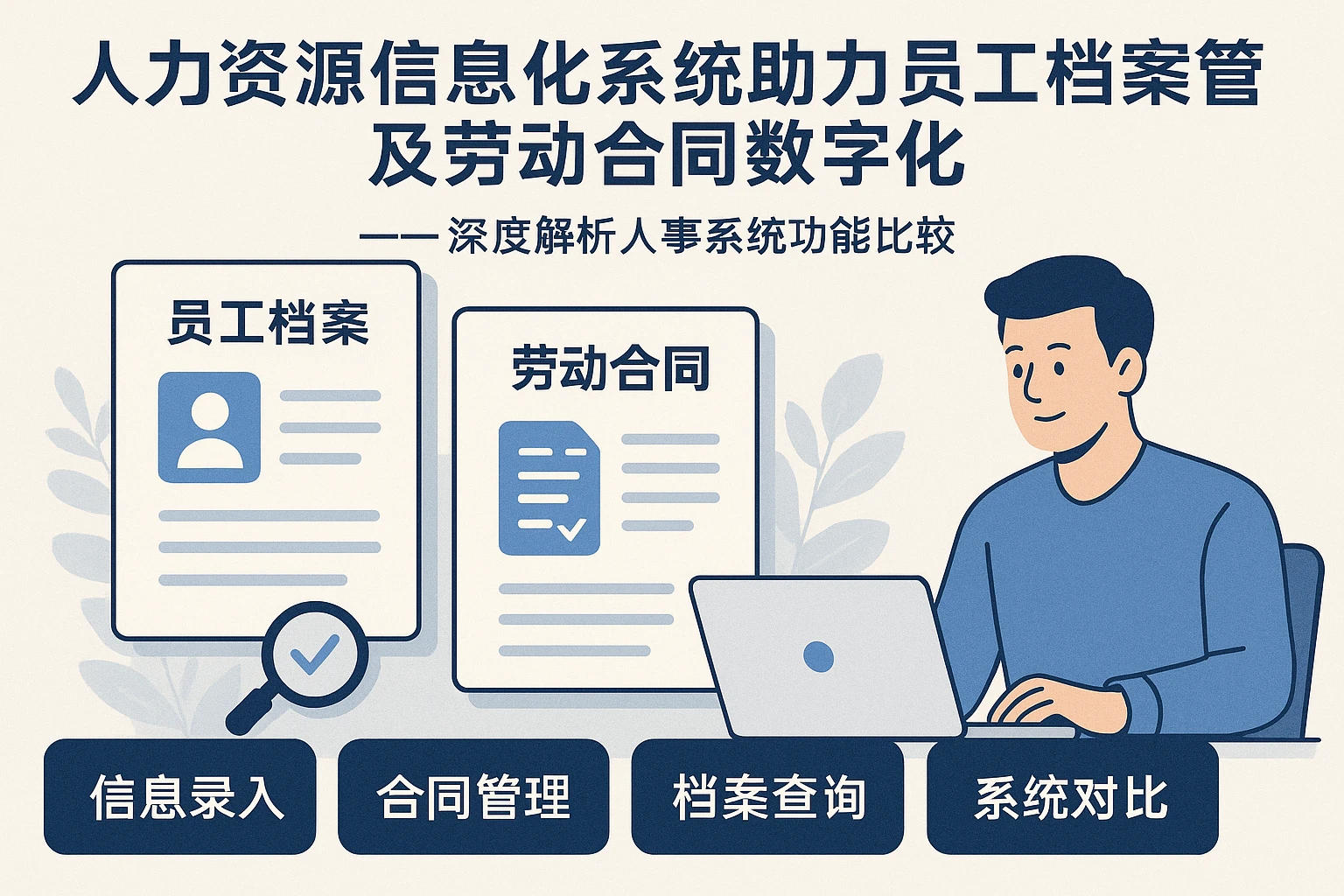 人力资源信息化系统助力员工档案管理及劳动合同数字化 —— 深度解析人事系统功能比较