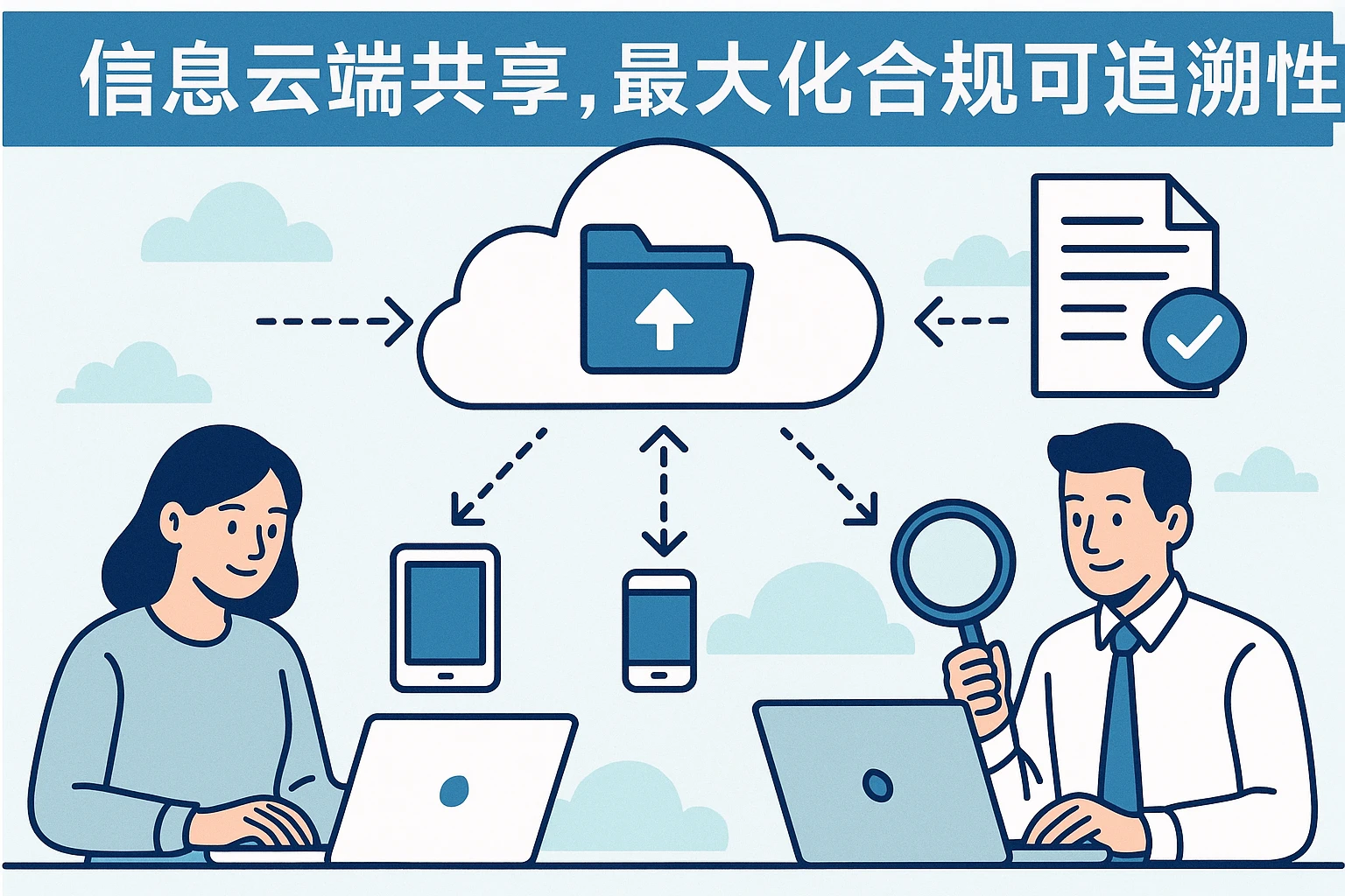信息云端共享，最大化合规可追溯性
