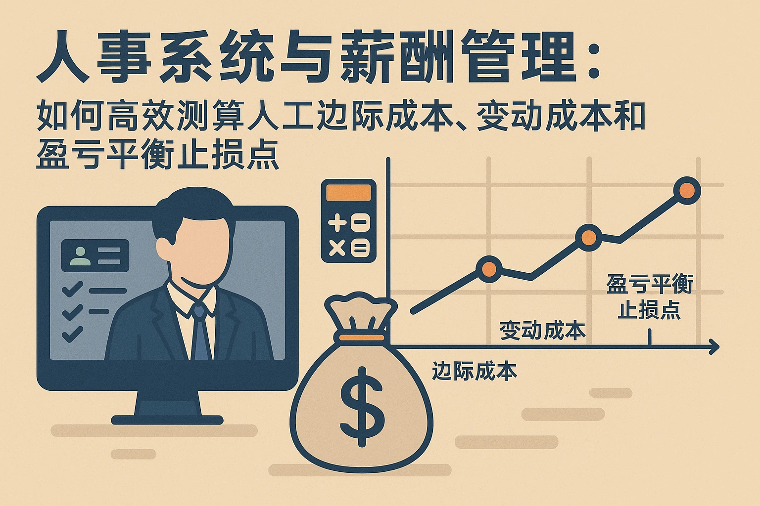人事系统与薪酬管理：如何高效测算人工边际成本、变动成本和盈亏平衡止损点