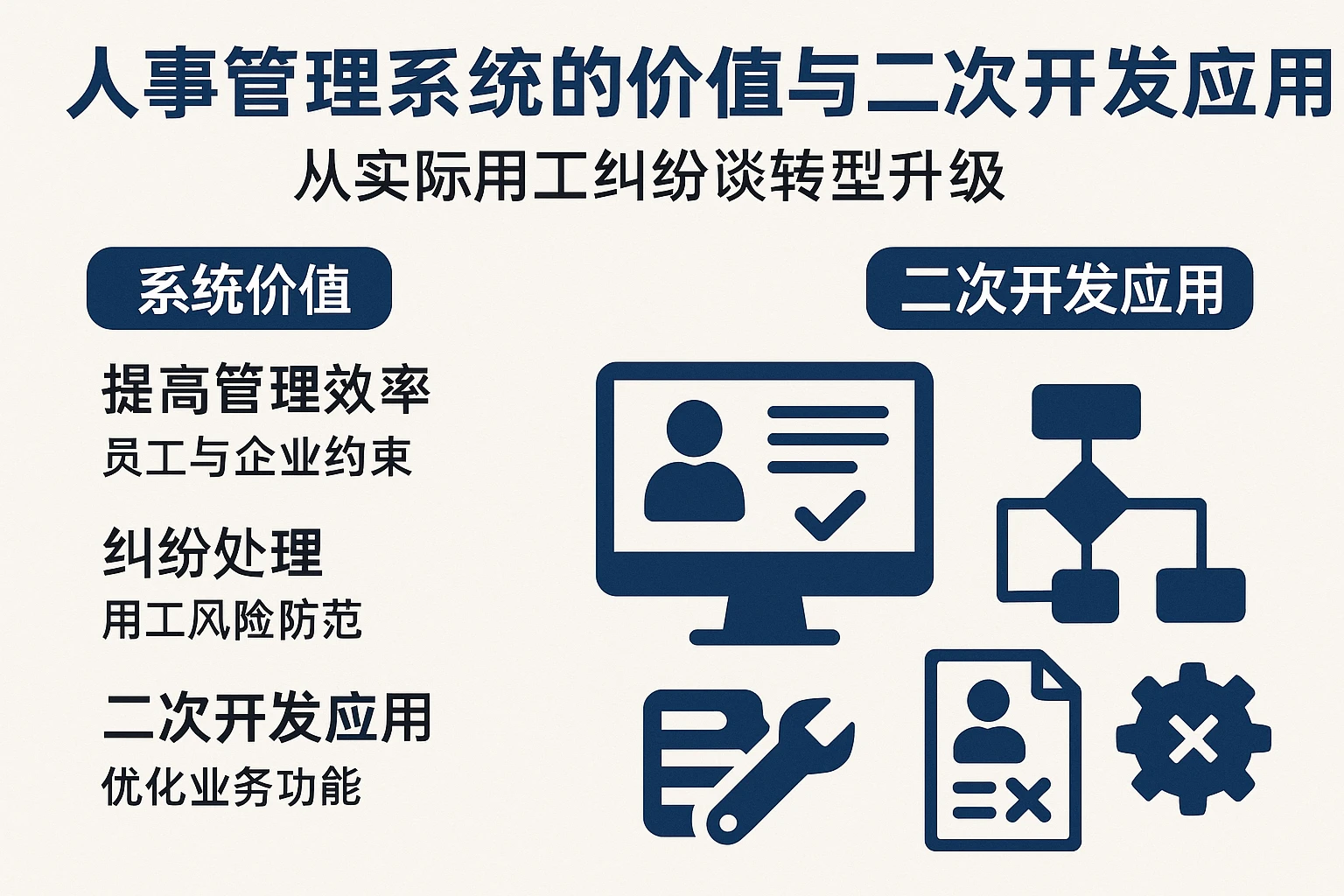 人事管理系统的价值与二次开发应用——从实际用工纠纷谈转型升级