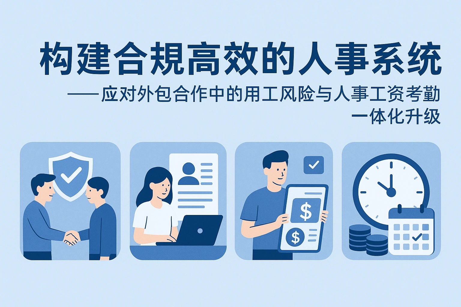 构建合规高效的人事系统——应对外包合作中的用工风险与人事工资考勤一体化升级