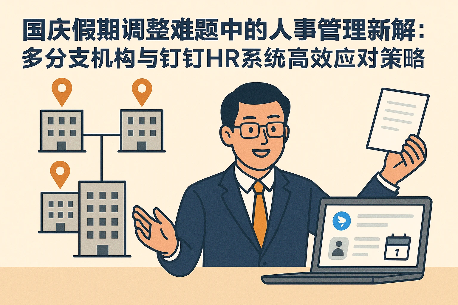 国庆假期调整难题中的人事管理新解:多分支机构与钉钉HR系统的高效应对策略