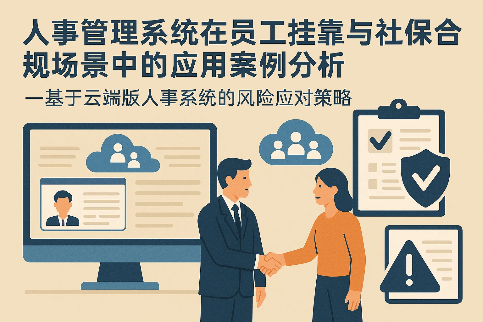 人事管理系统在员工挂靠与社保合规场景中的应用案例分析——基于云端版人事系统的风险应对策略
