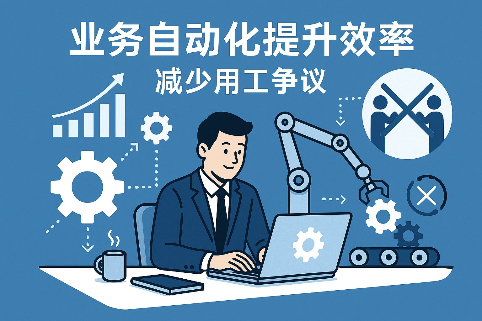 业务自动化提升效率，减少用工争议