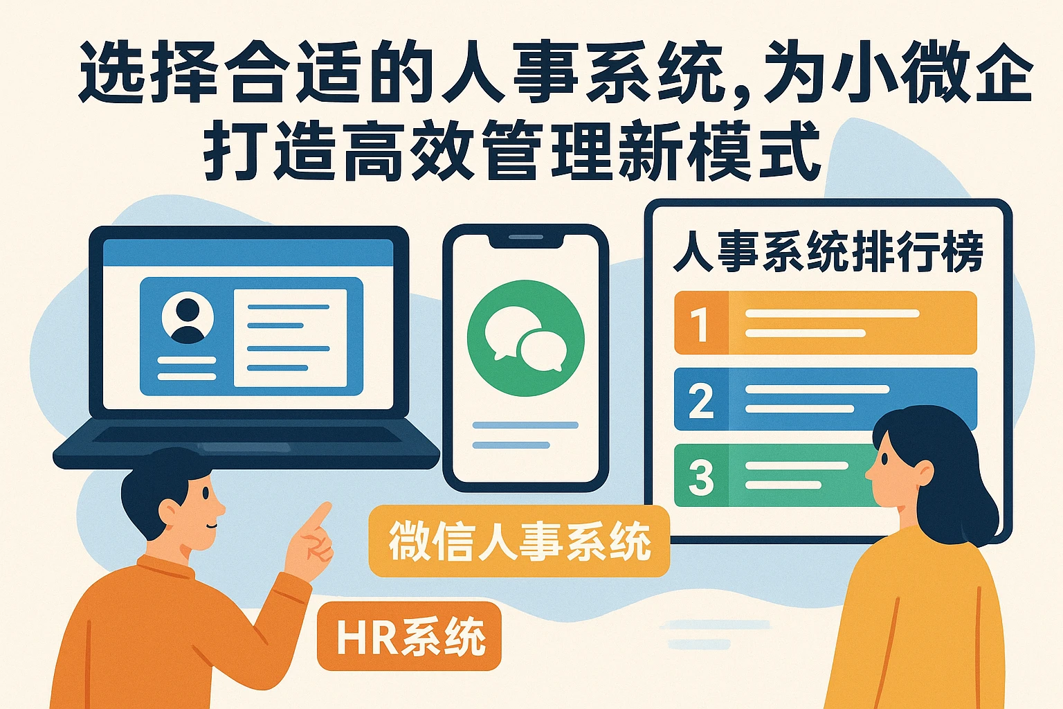 选择合适的人事系统，为小微企业打造高效管理新模式——HR系统、微信人事系统与人事系统排行榜深度解析