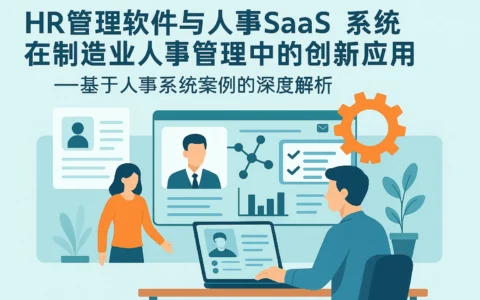 HR管理软件与人事SaaS系统在制造业人事管理中的创新应用——基于人事系统案例的深度解析