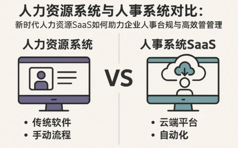 人力资源系统与人事系统对比：新时代人力资源SaaS如何助力企业人事合规与高效管理