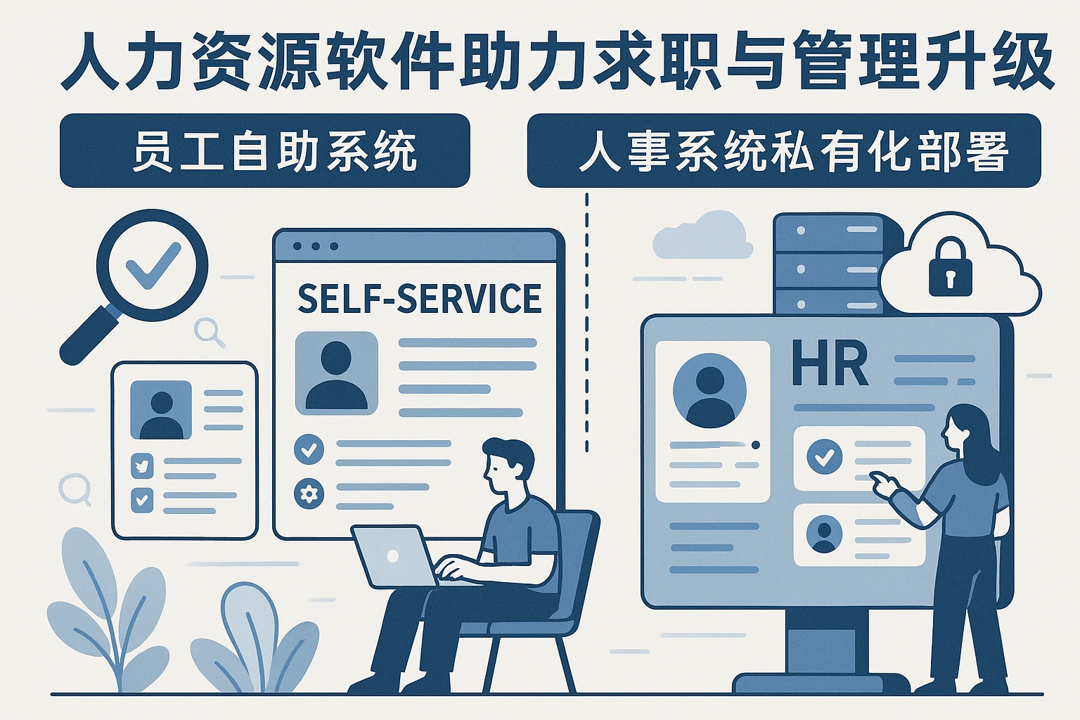 人力资源软件助力求职与管理升级：员工自助系统与人事系统私有化部署深度解析