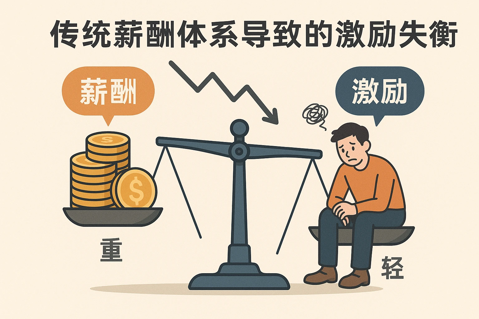2. 传统薪酬体系导致的激励失衡