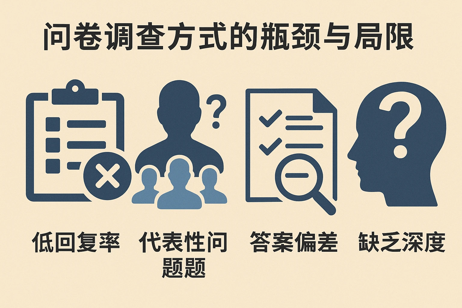 问卷调查方式的瓶颈与局限