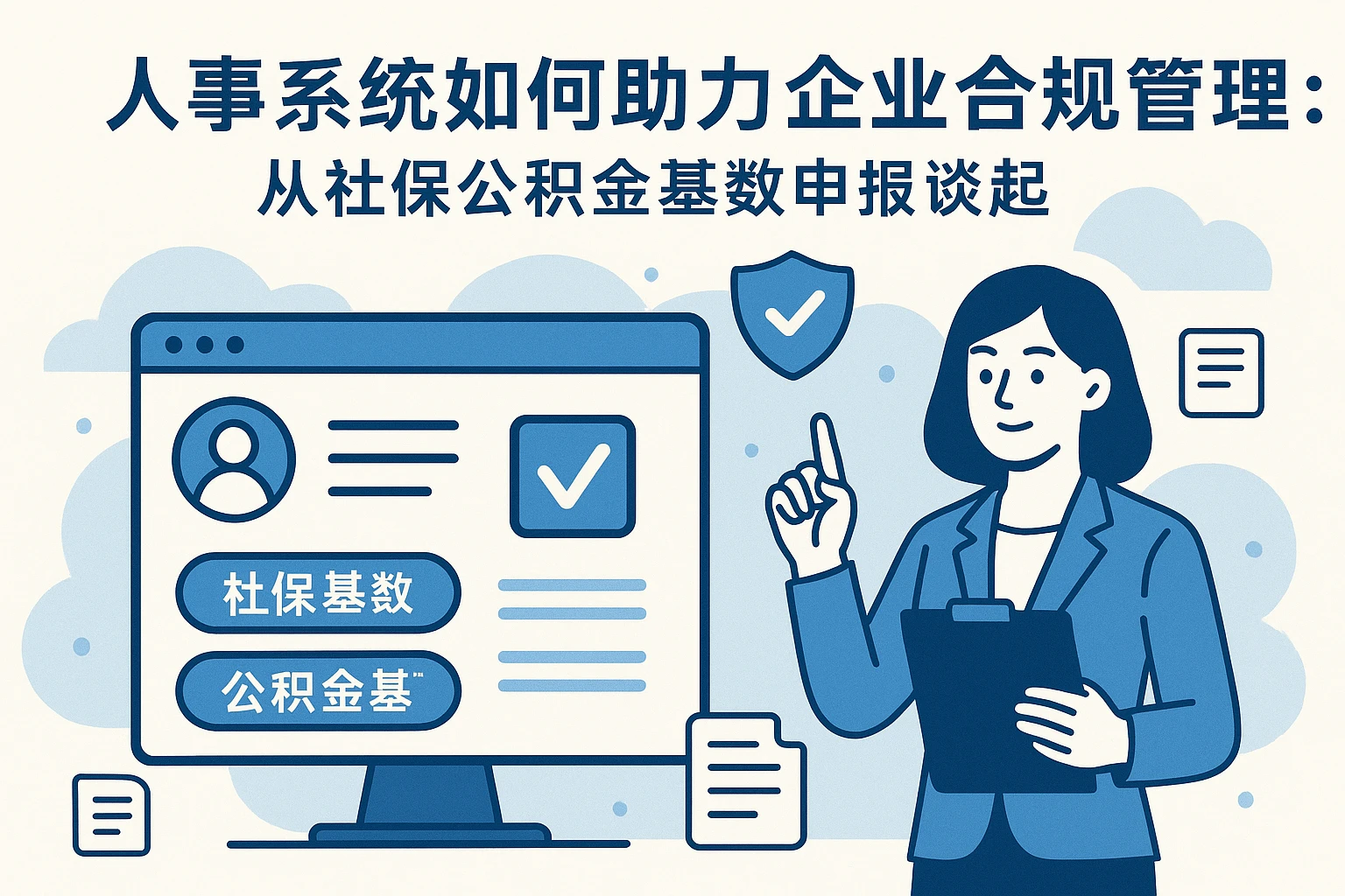 人事系统如何助力企业合规管理：从社保公积金基数申报谈起