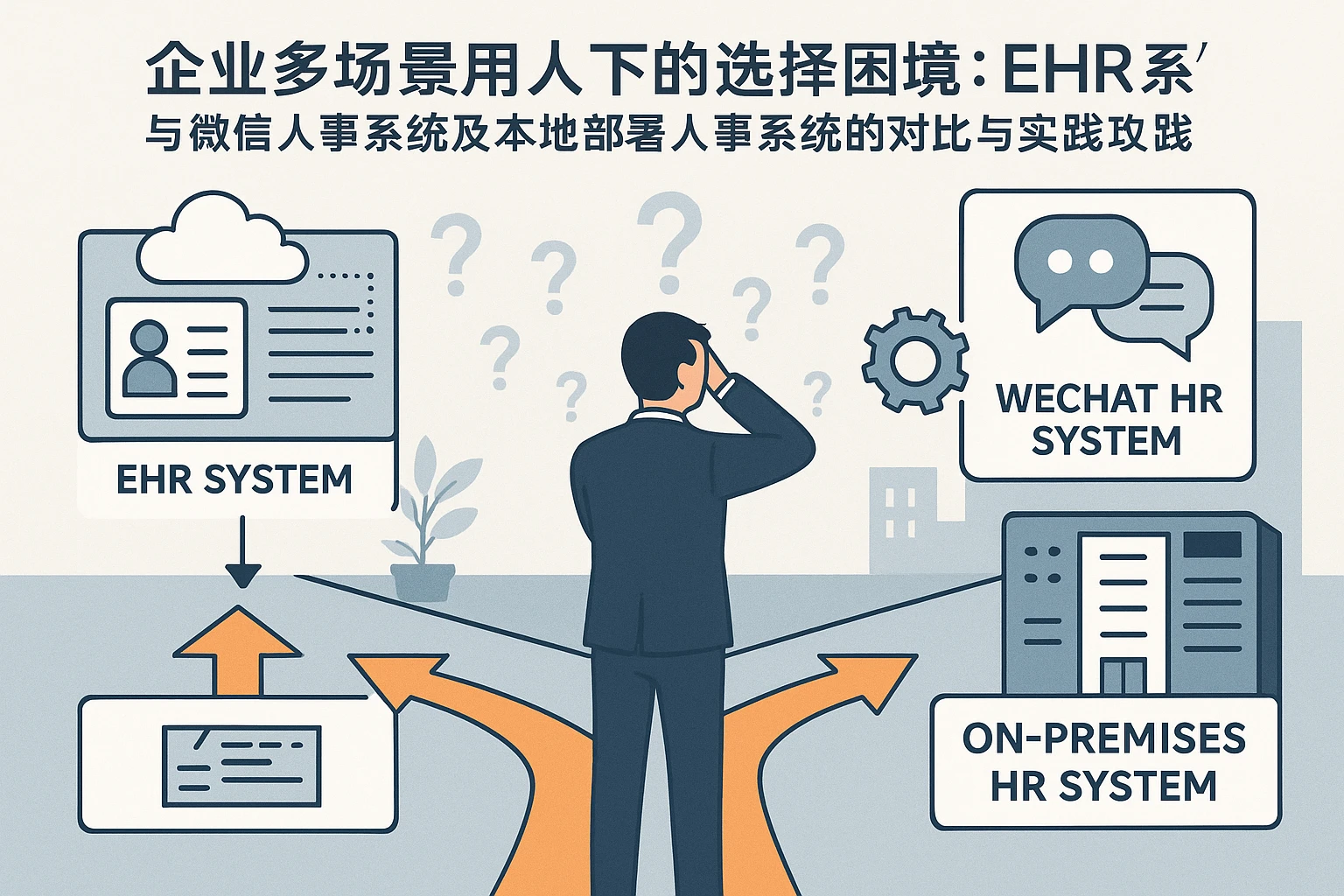 企业多场景用人下的选择困境：ehr系统与微信人事系统及本地部署人事系统的对比与实践
