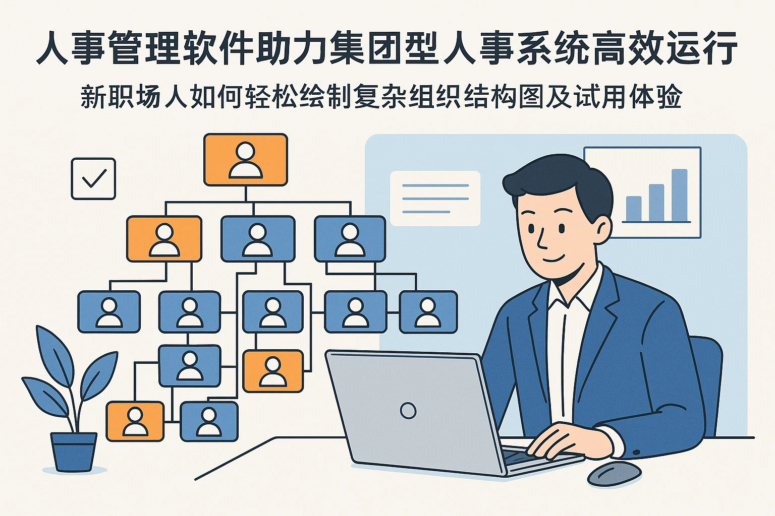 人事管理软件助力集团型人事系统高效运行 —— 新职场人如何轻松绘制复杂组织结构图及试用体验