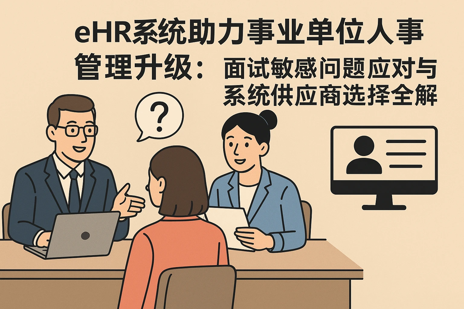eHR系统助力事业单位人事管理升级：面试敏感问题应对与系统供应商选择全解析