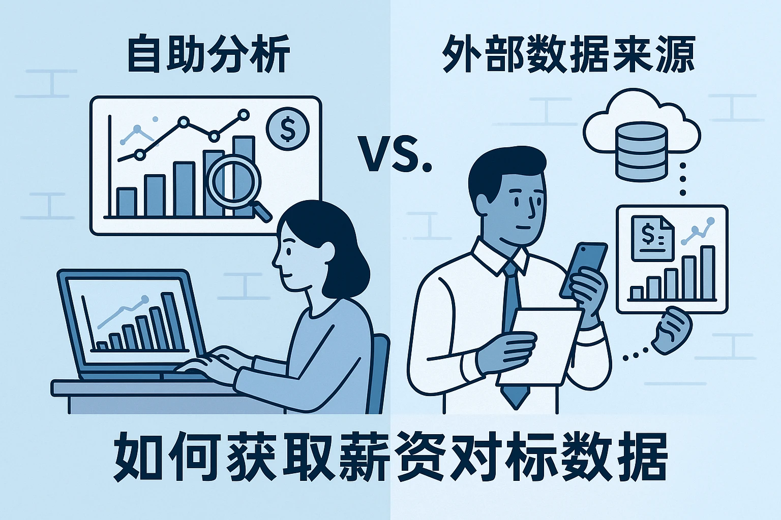 自助分析 vs. 外部数据来源：如何获取薪资对标数据