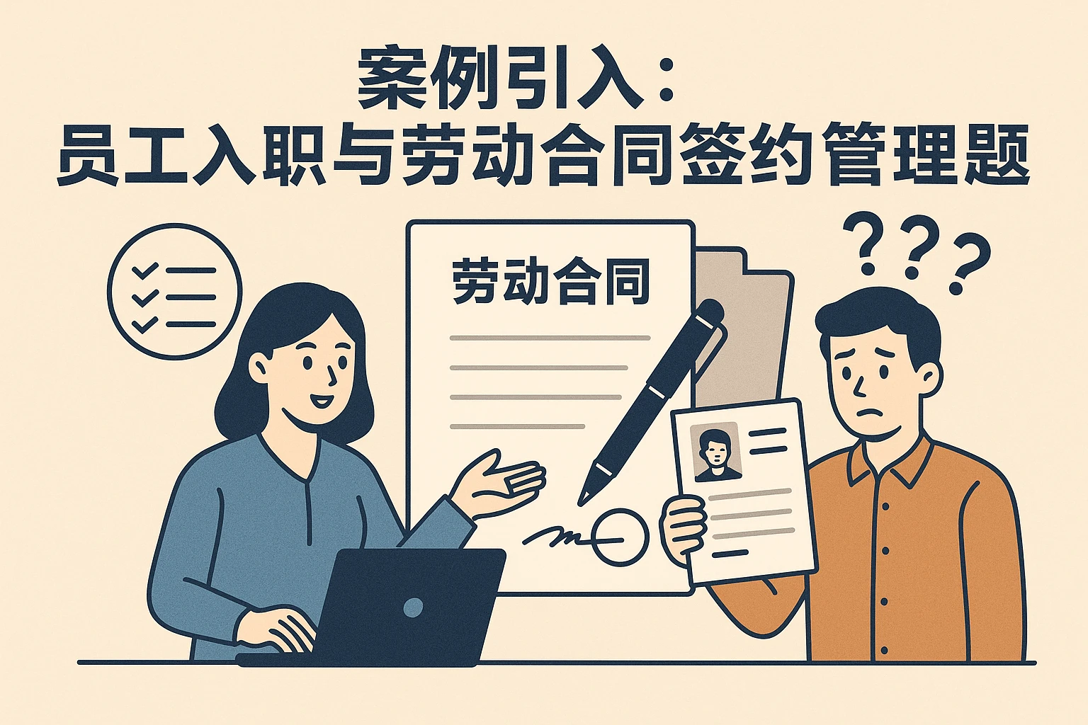 案例引入：员工入职与劳动合同签约管理难题