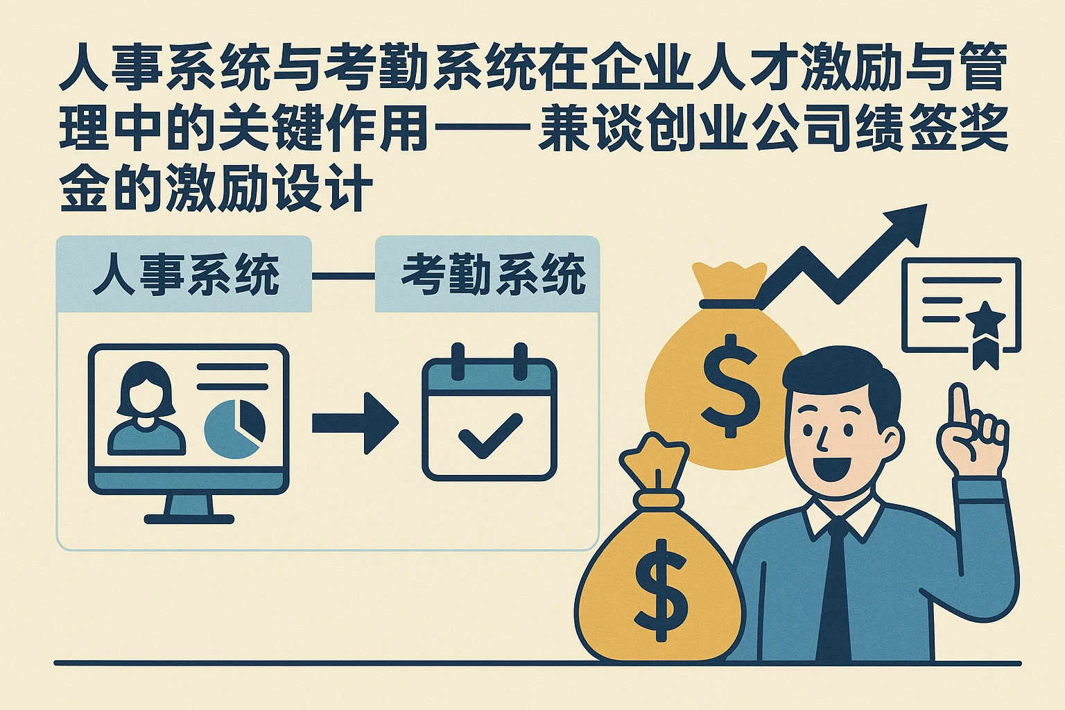 人事系统与考勤系统在企业人才激励与管理中的关键作用——兼谈创业公司续签奖金的激励设计