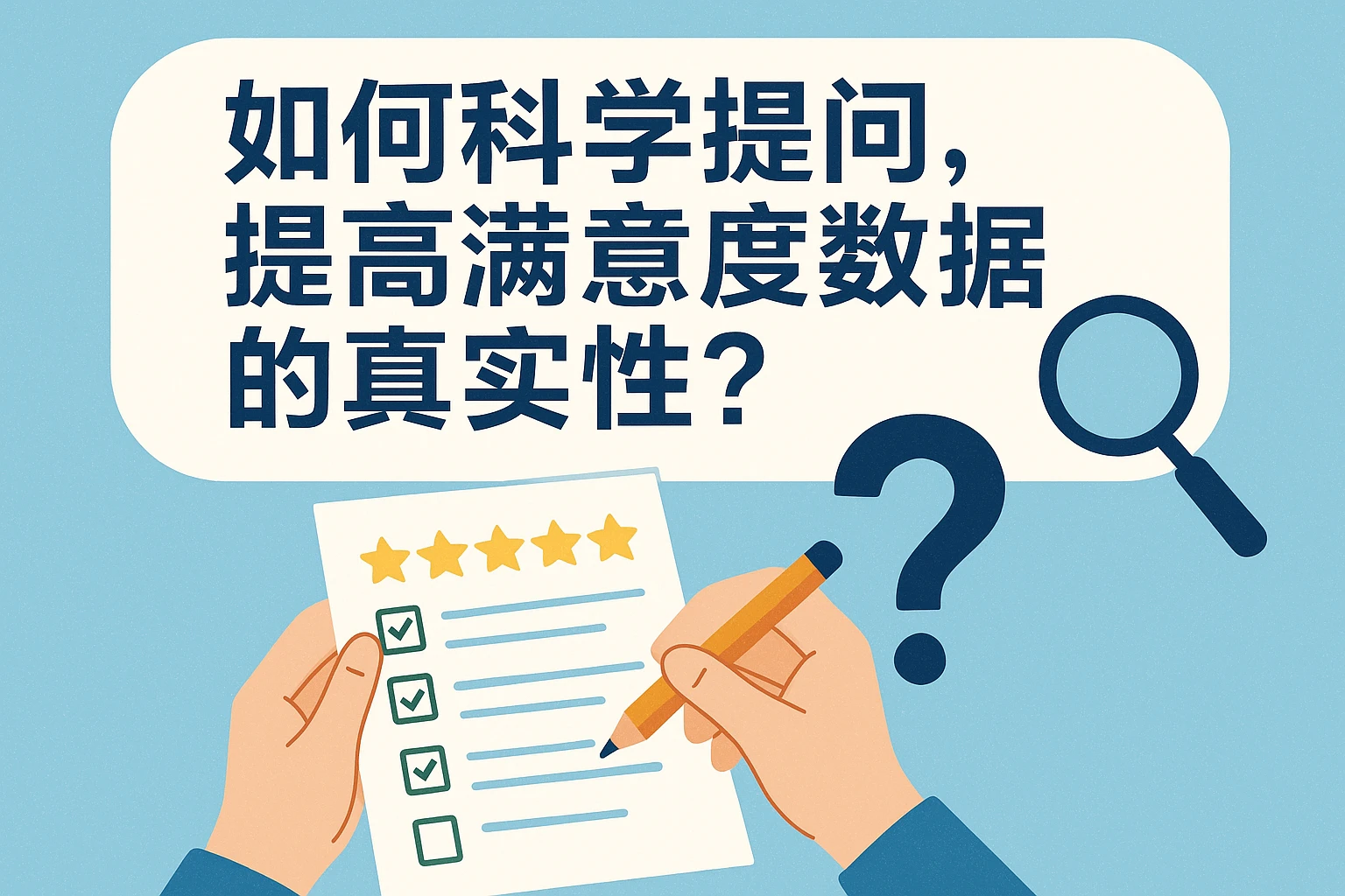 如何科学提问，提高满意度数据的真实性？