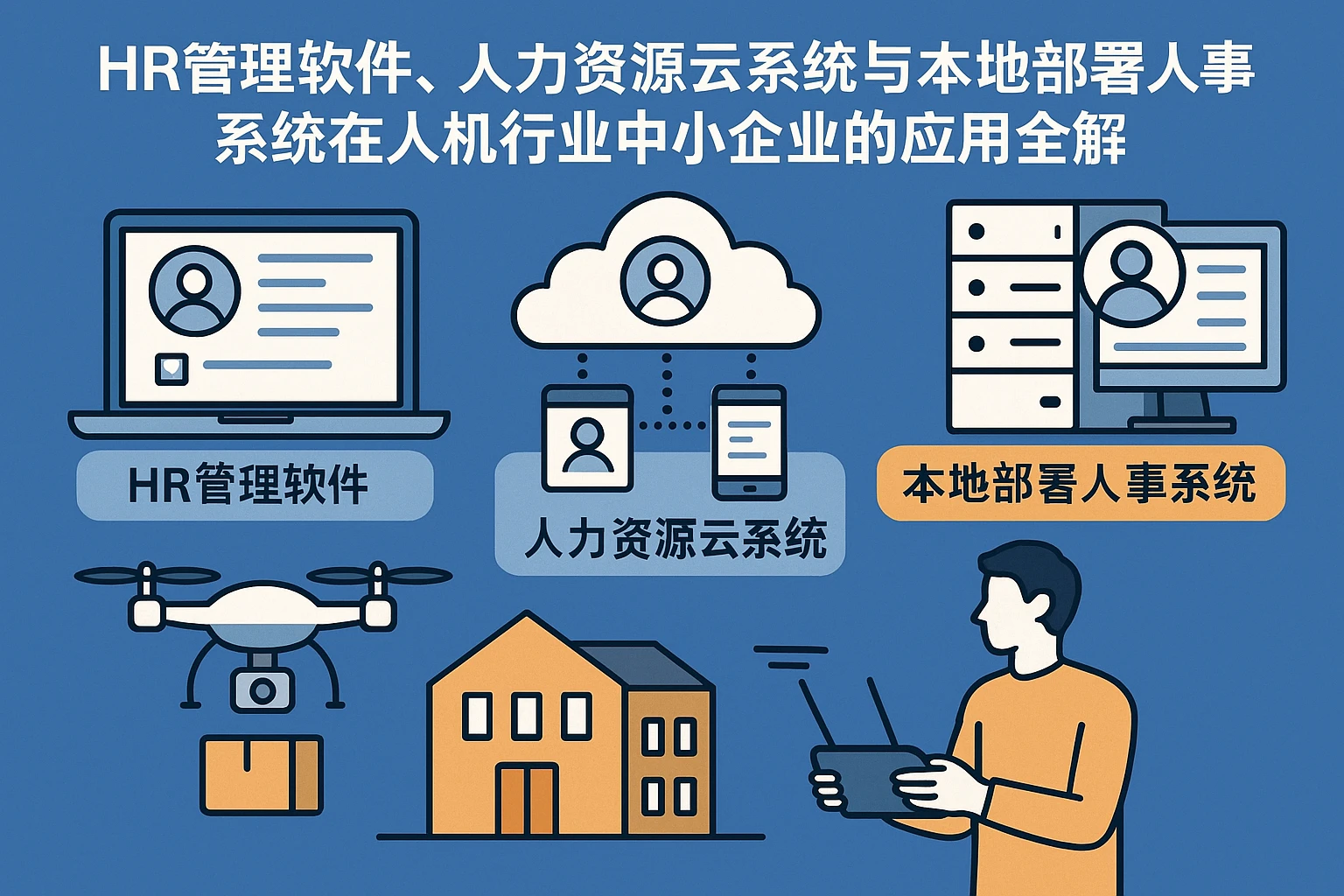 HR管理软件、人力资源云系统与本地部署人事系统在无人机行业中小企业的应用全解