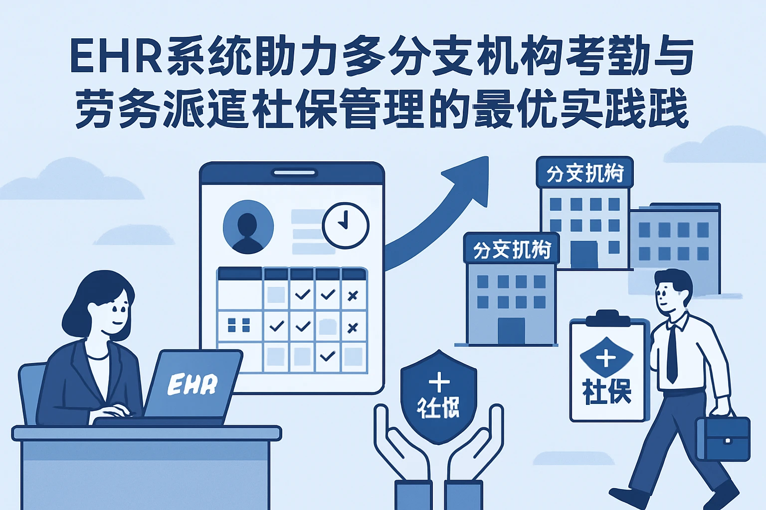 ehr系统助力多分支机构考勤与劳务派遣社保管理的最优实践