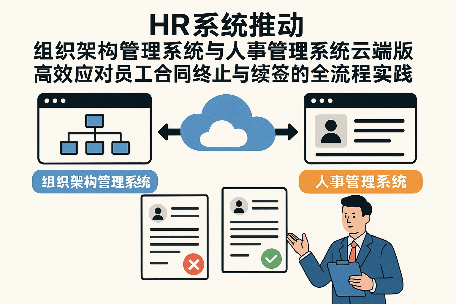 HR系统推动组织架构管理系统与人事管理系统云端版高效应对员工合同终止与续签的全流程实践