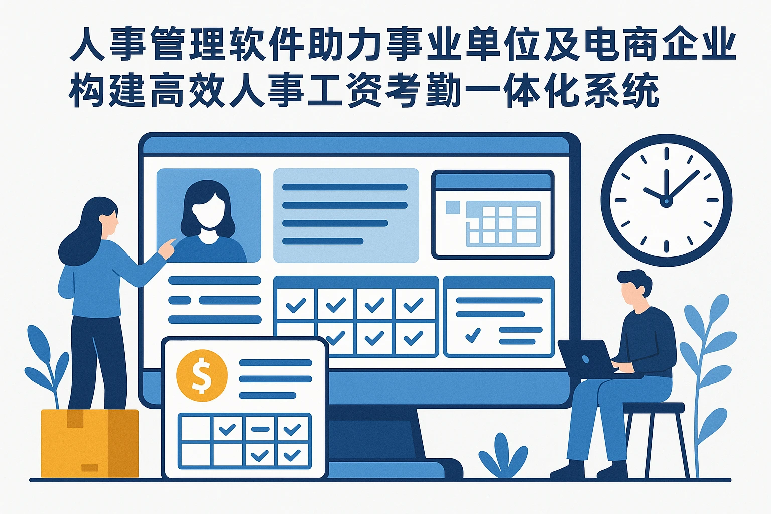 人事管理软件助力事业单位及电商企业构建高效人事工资考勤一体化系统