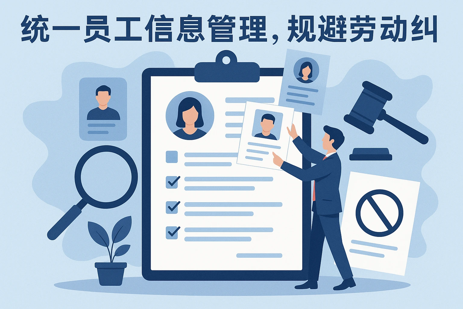 统一员工信息管理，规避劳动纠纷